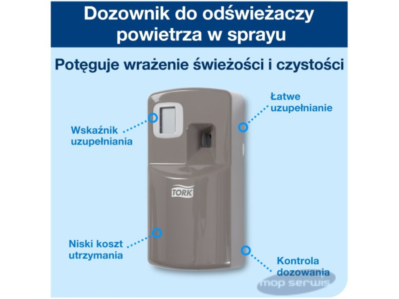 Dozownik A1 TORK 256055 do odświeżaczy Szary